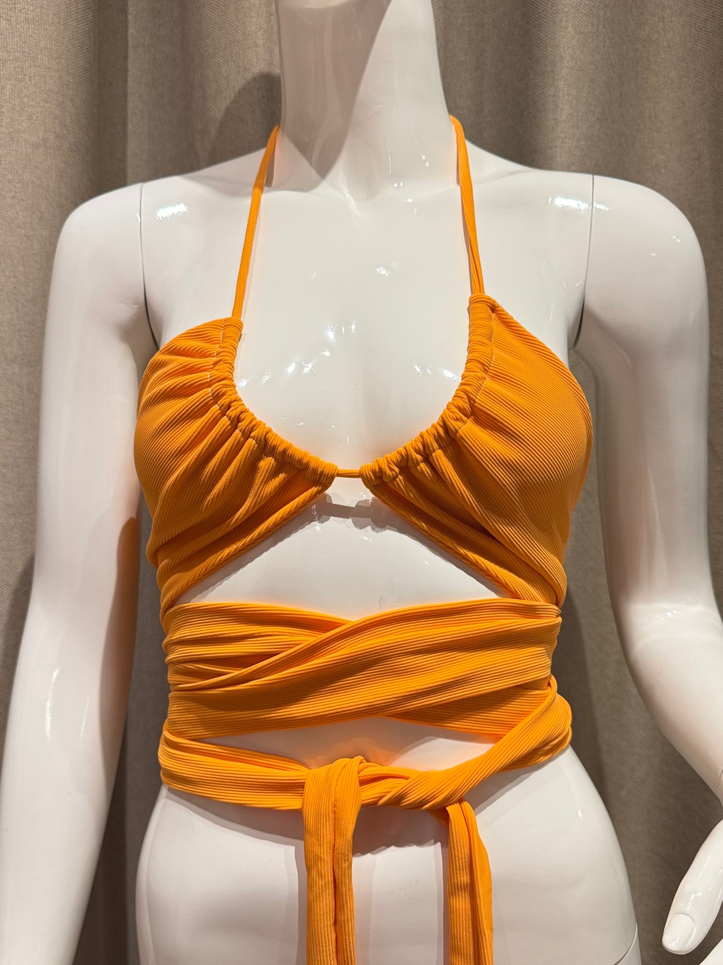 Apricot - Triangle Wrap-Around Bikini Top