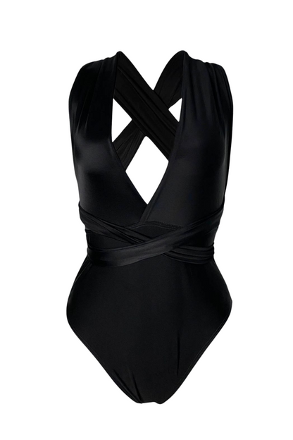 Loren - Traje de baño de una pieza convertible negro